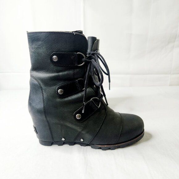 Sorel Joan of Arctic Wedge Lace Up Mid Boots - Picture 4 of 6